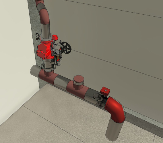 BIM model logistické haly
