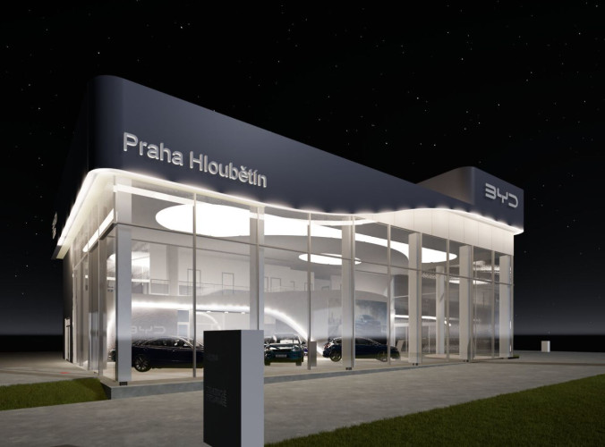 Rebranding autosalonu pro BYD