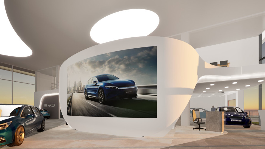 Rebranding autosalonu pro BYD